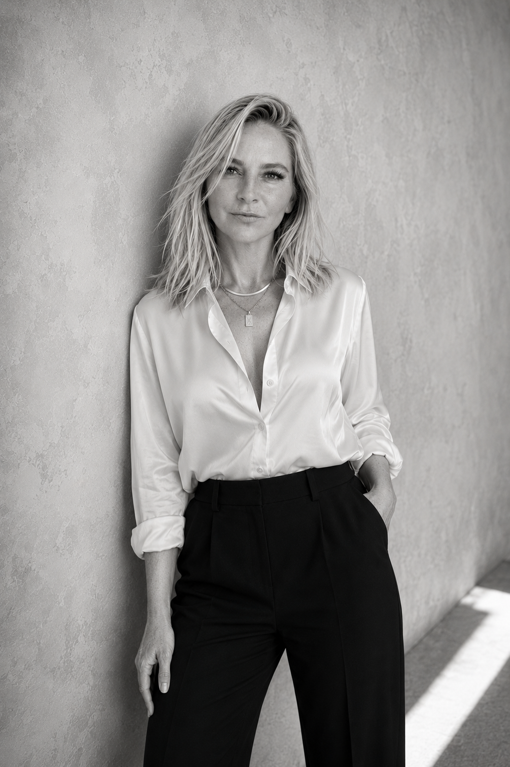 Black-and-white portrait of Cass Brewer